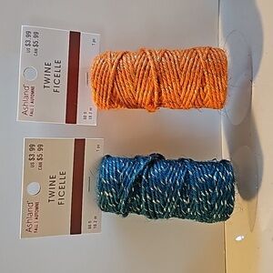 Twine orange & blue 60ft. Each